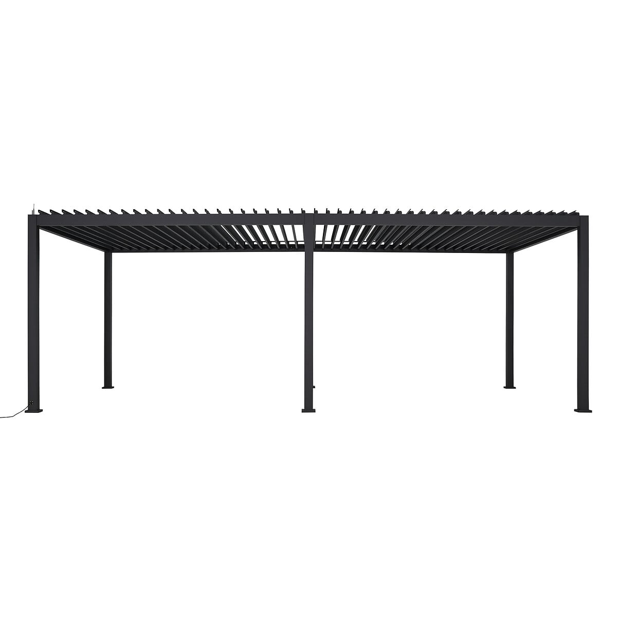 P&eacute;rgola &Eacute;VORA gris grafito 3.6x3.6m