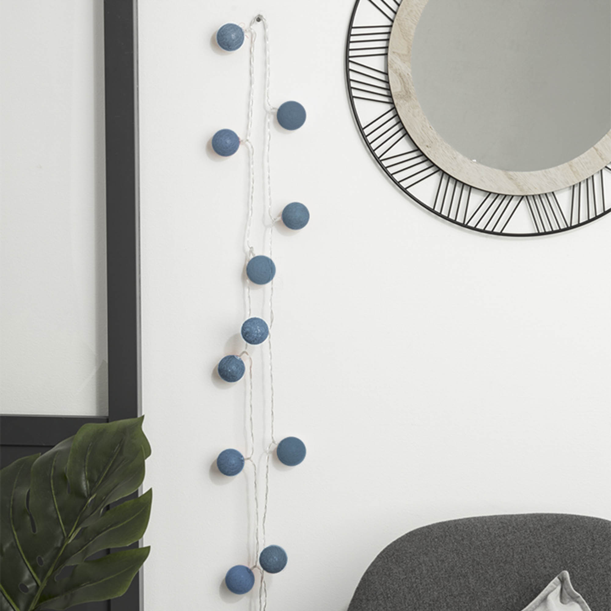 Guirnalda C/16 Bolas Led Azules