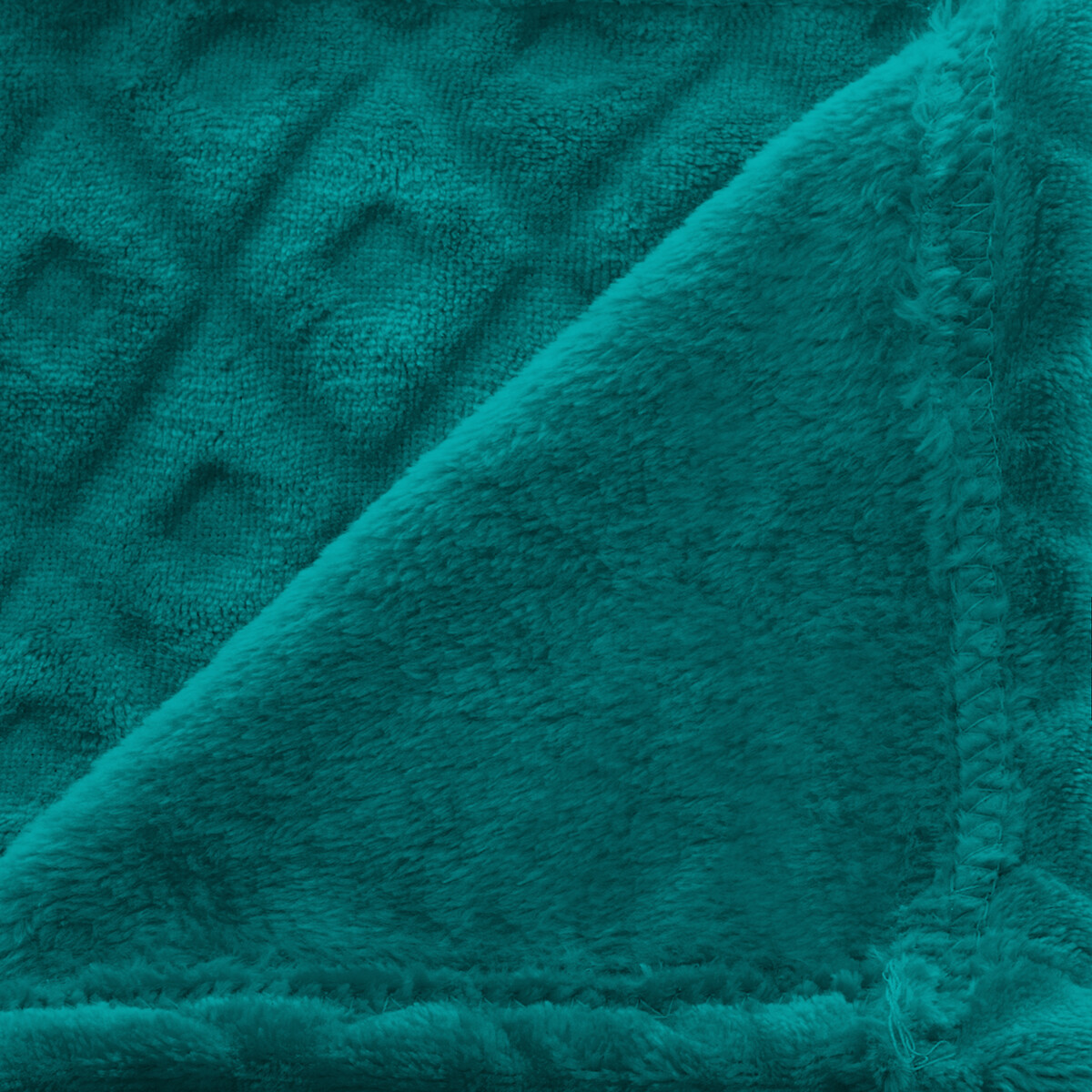 Manta Rombos 3D Azul Petr&oacute;leo 125x150Cm