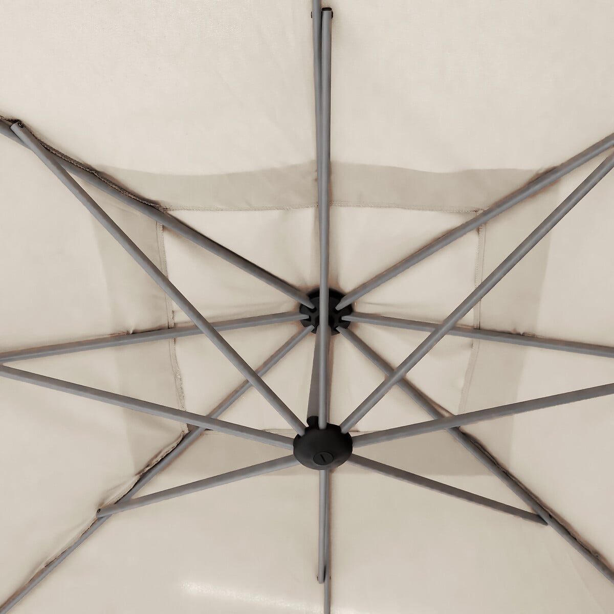 Parasol MANOA exc&eacute;ntrico beige bl&eacute; 2,5x2,5m