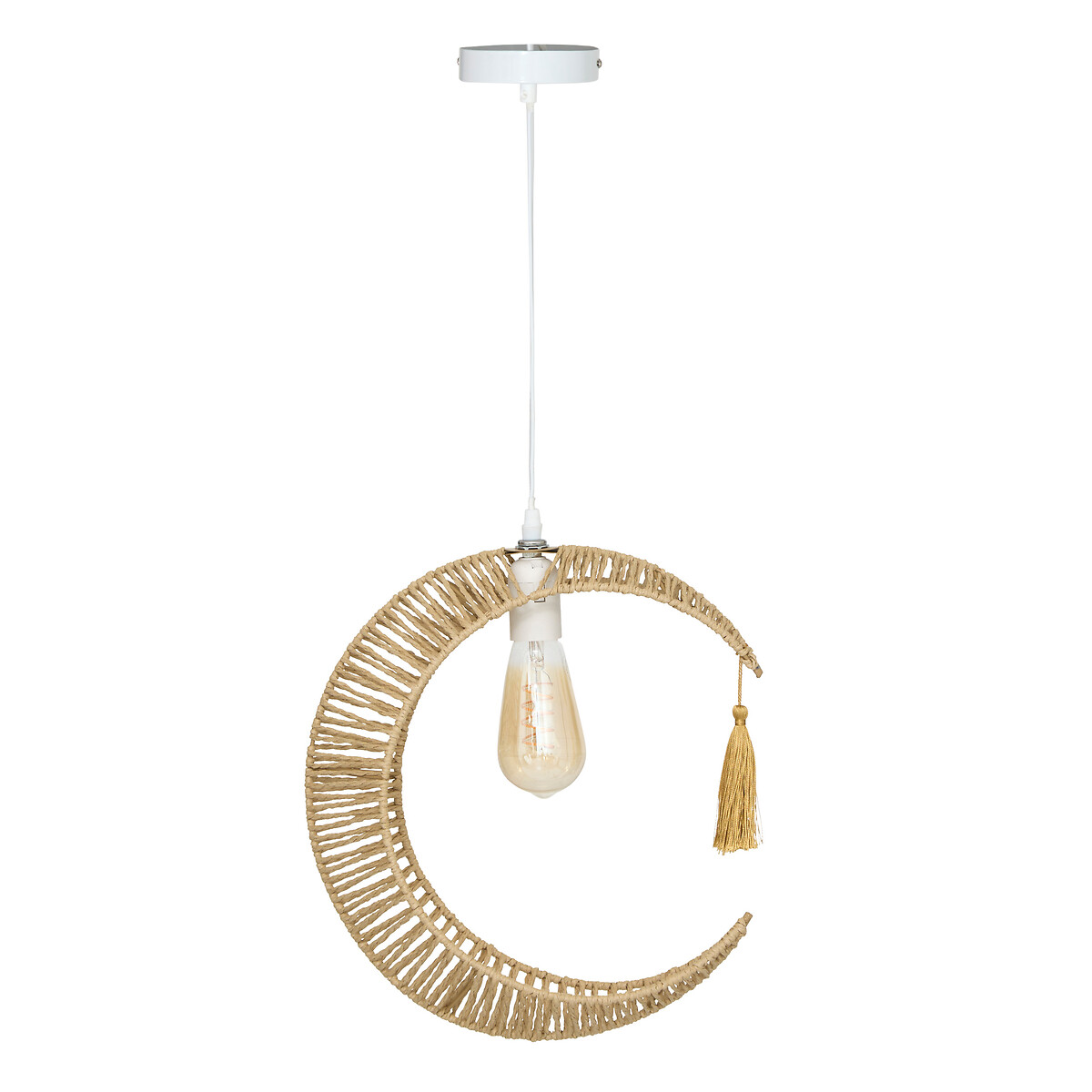 L&aacute;mpara de techo BELLA beige 33cm