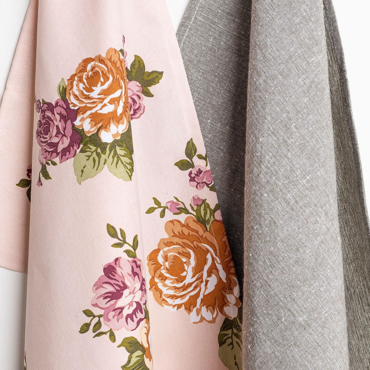 Set de 2 paños BELLISSIMA ANNABEL rosa 46x65cm