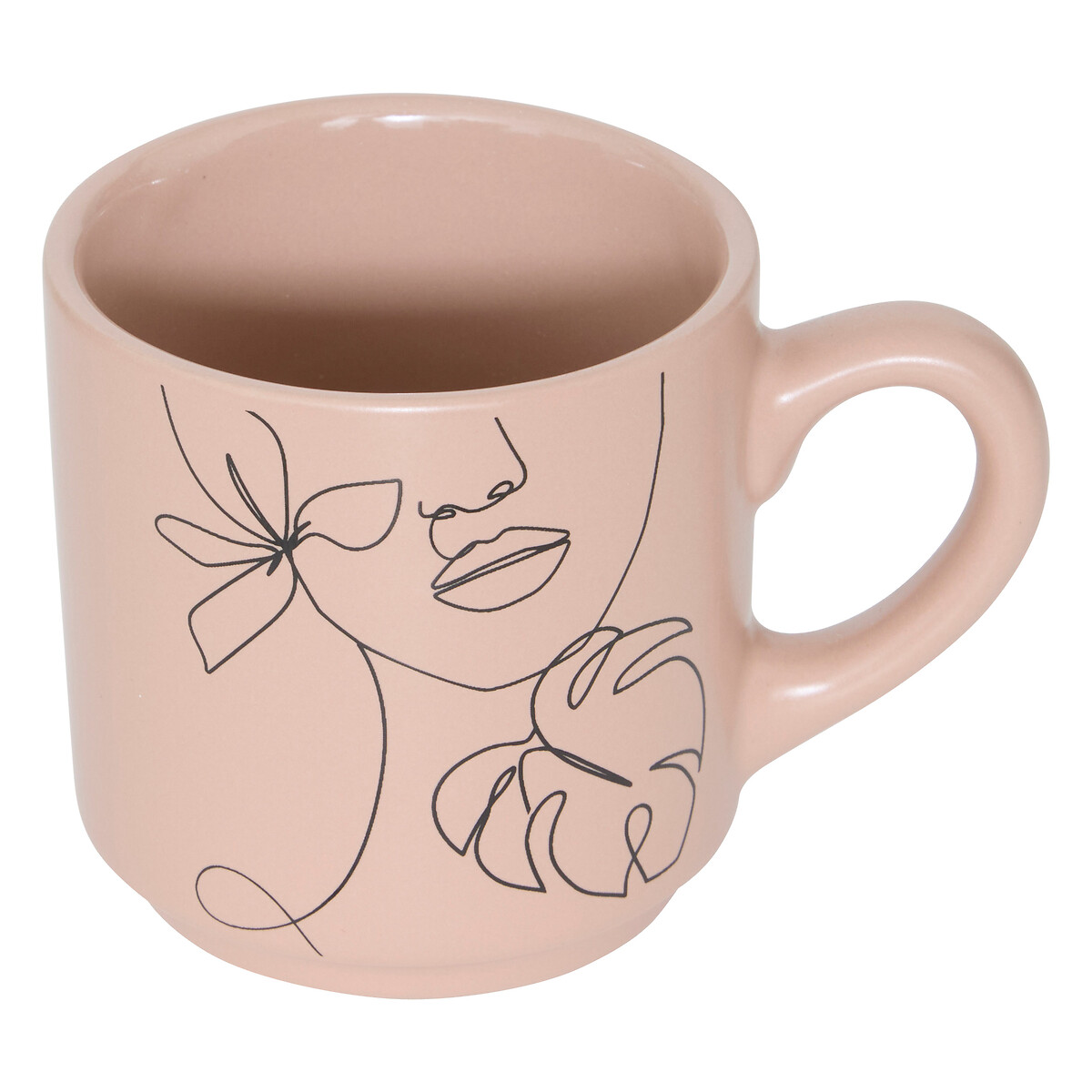 Set de 4 tazas con soporte VISAGE 12cl