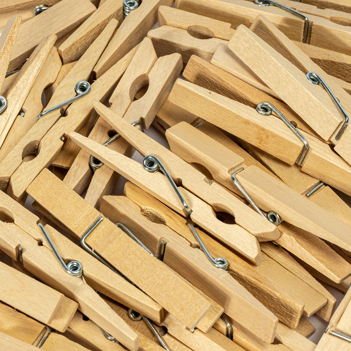 Conjunto De 36 Molas Para Roupa Em Madeira De Bétula