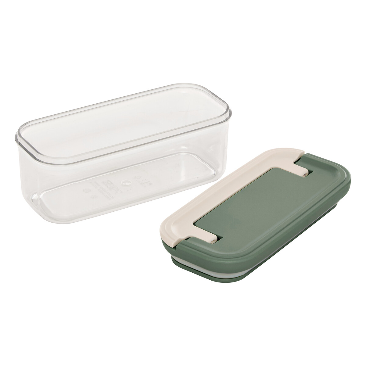 Tarro cuadrada LOCK verde 400ml