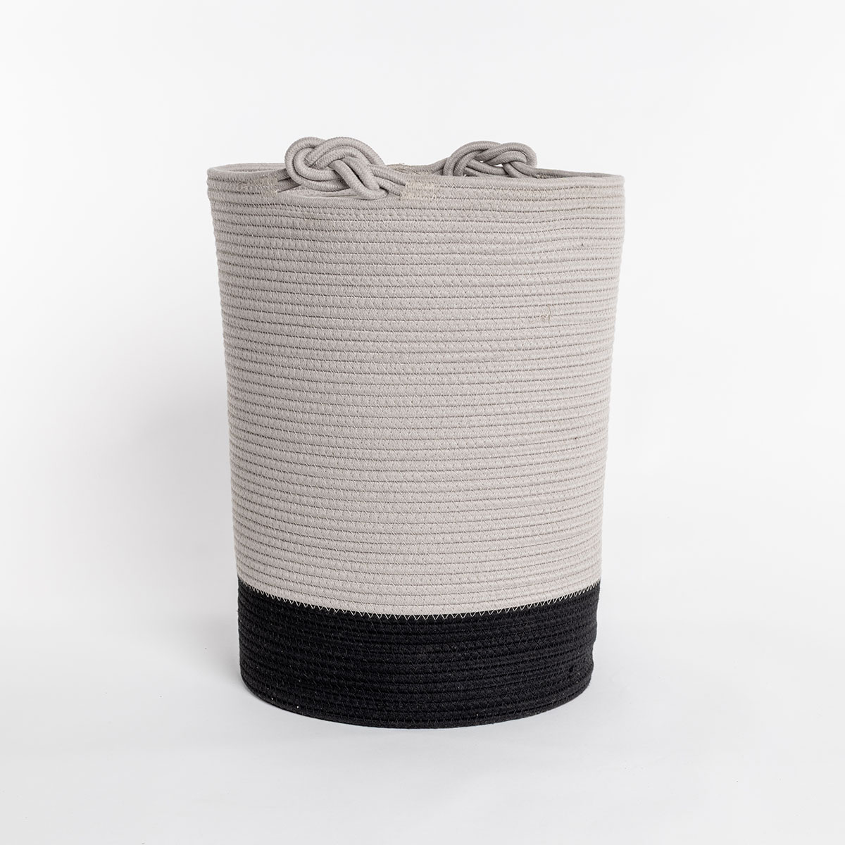 Cesta wc beige de algod&oacute;n 37x50cm