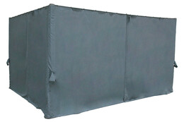 Cortinas para p&eacute;rgola palmera gris ardosia