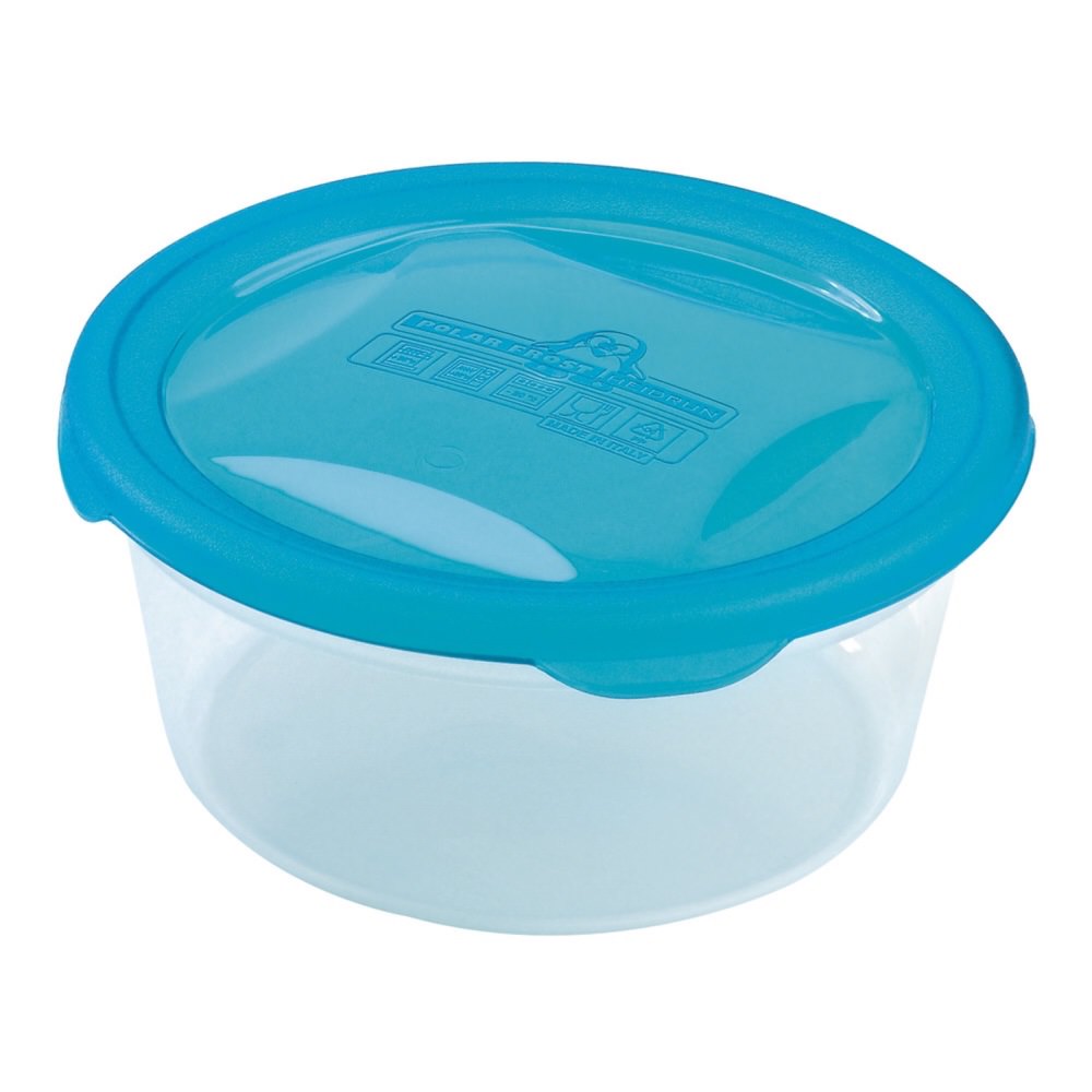 Recipiente plástico redondo POLAR FROST 0.8l