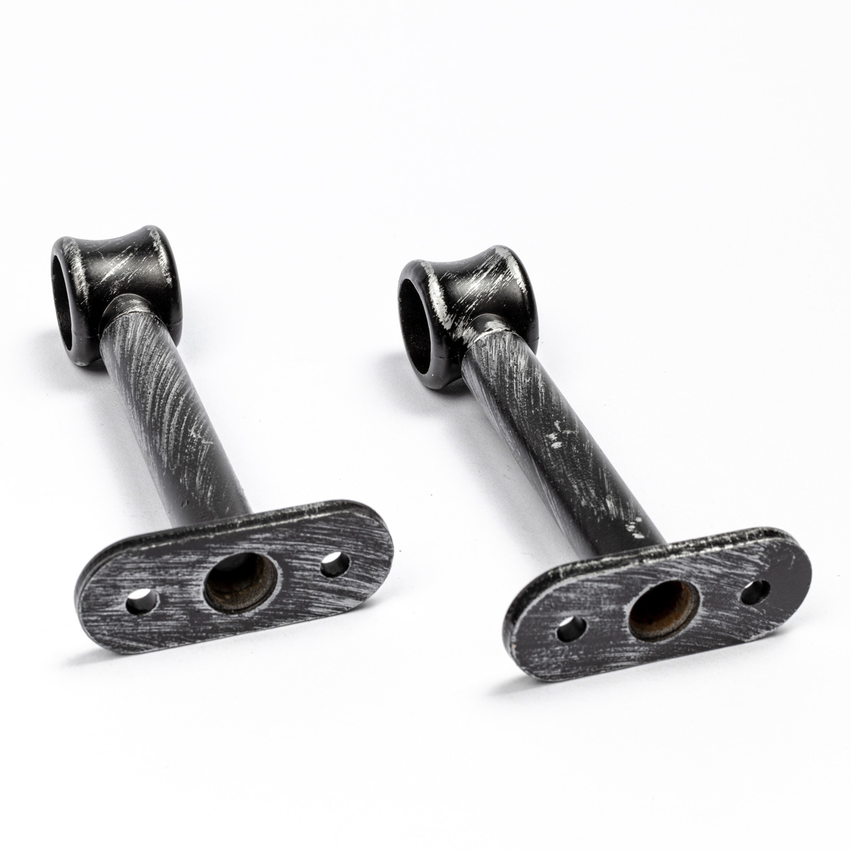 Juego De 2 Soportes D20 90Mm Negro/Plata