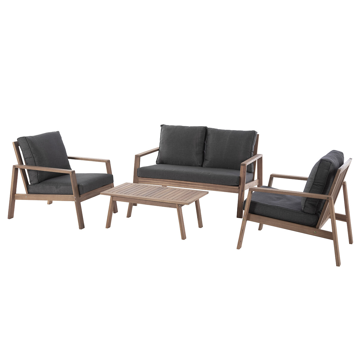 Conjunto De Jardim Tiwi Em Madeira Ac&aacute;cia