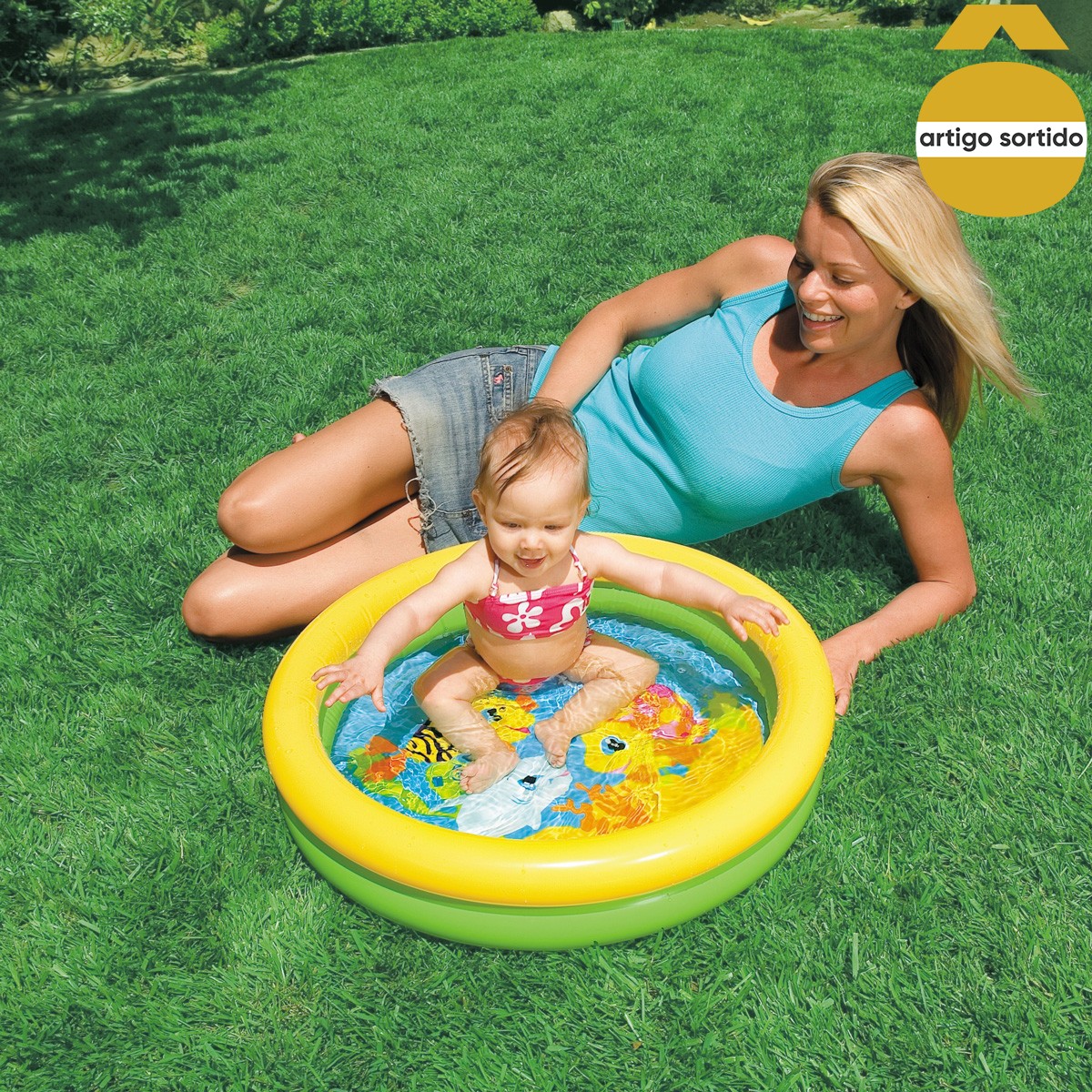 Piscina Com 2 An&eacute;is Para Beb&eacute;