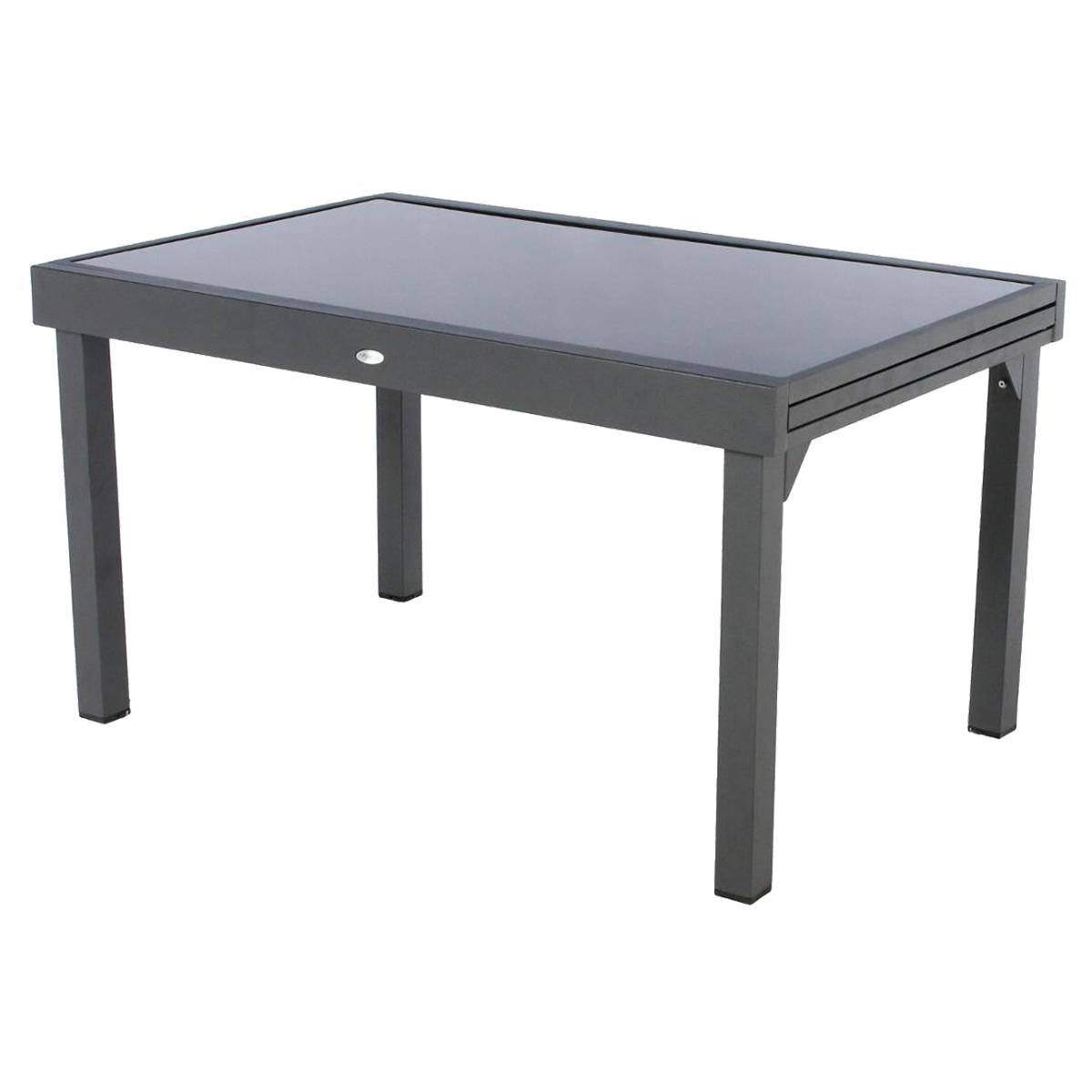 Mesa extensible PIAZZA gris graphite 135-270cm