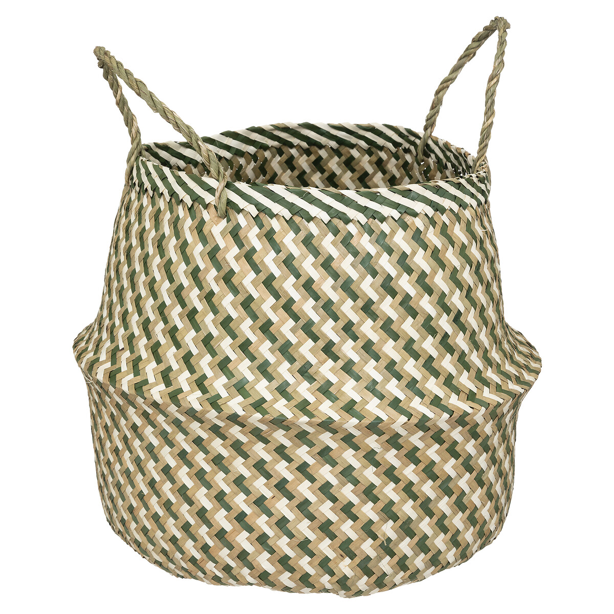 Cesta Decorativa Elie Seagrass Con Asas