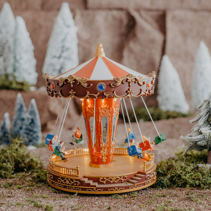 Carrossel Natalício Com Movimento E Música