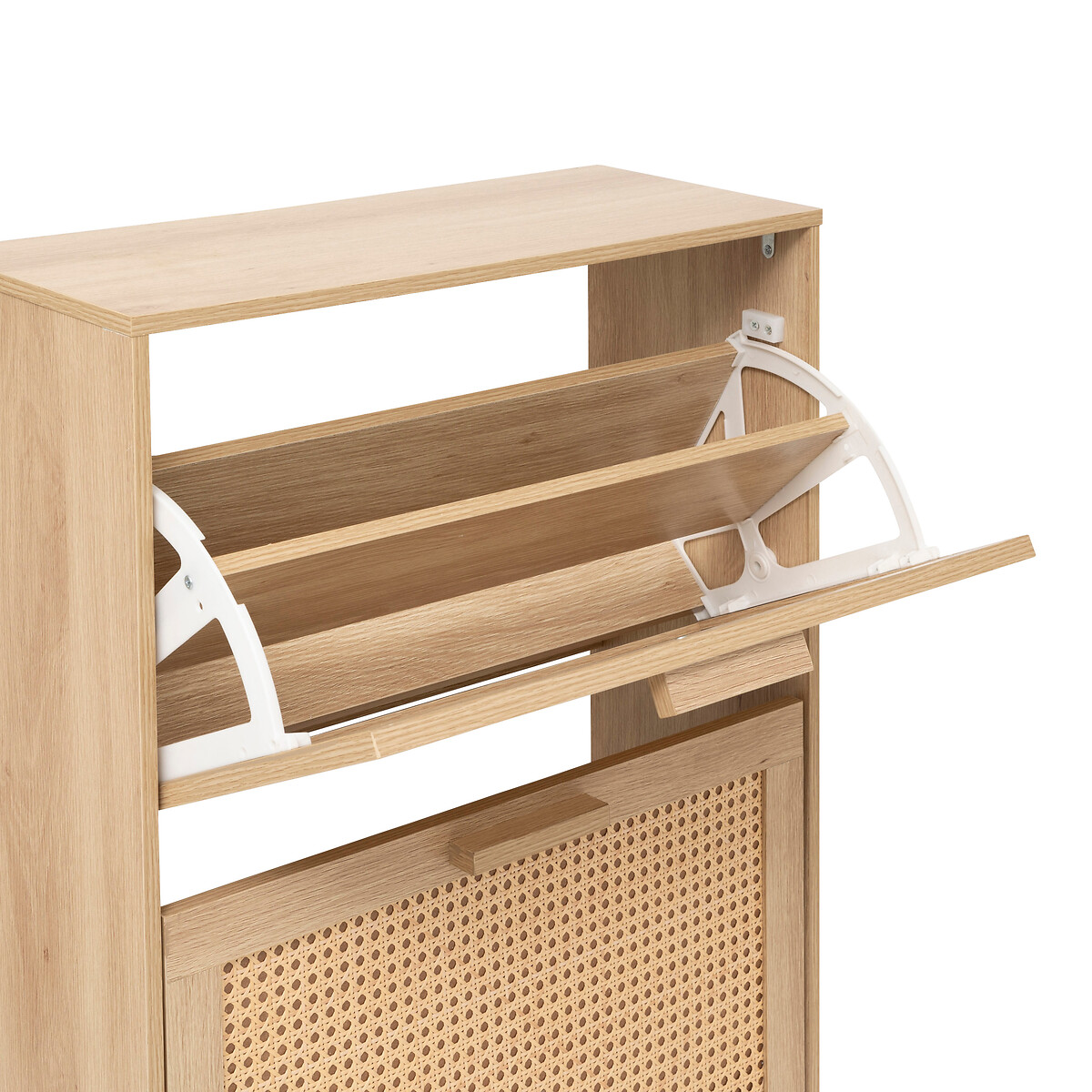 Zapatero con 3 cajones beige 113cm