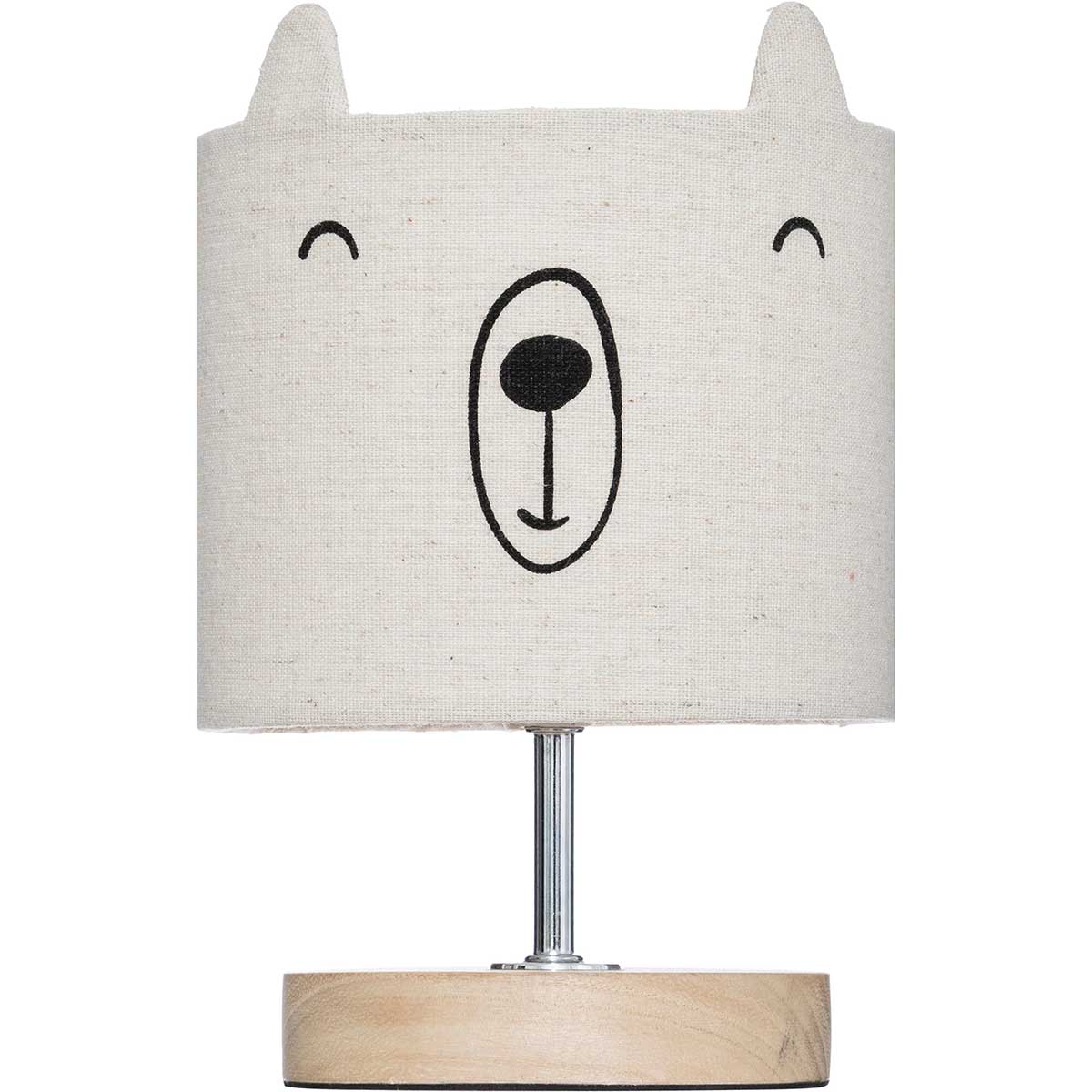 Candeeiro De Mesa Urso Linho 21x15cm