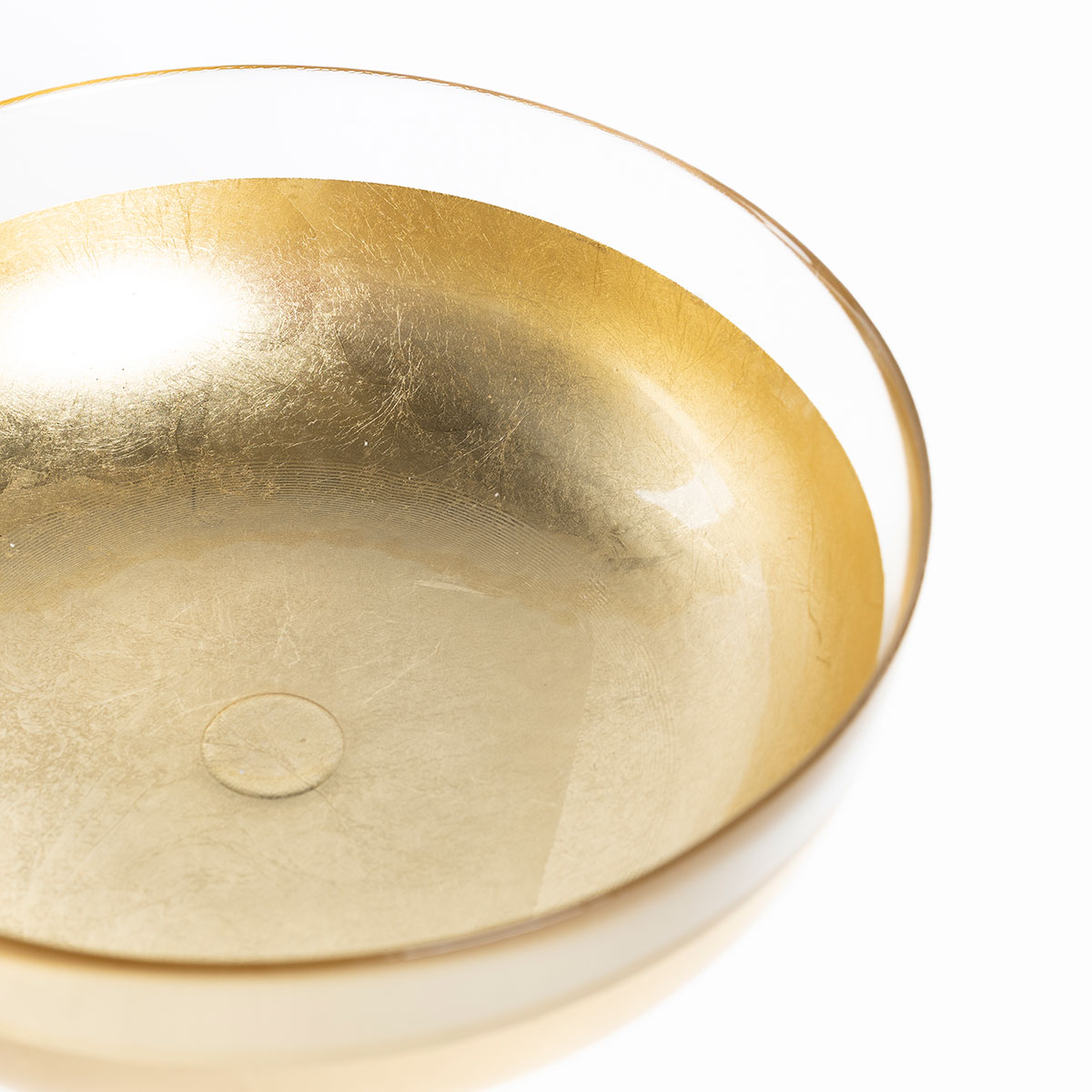 Centro de mesa con pie dorado 27cm