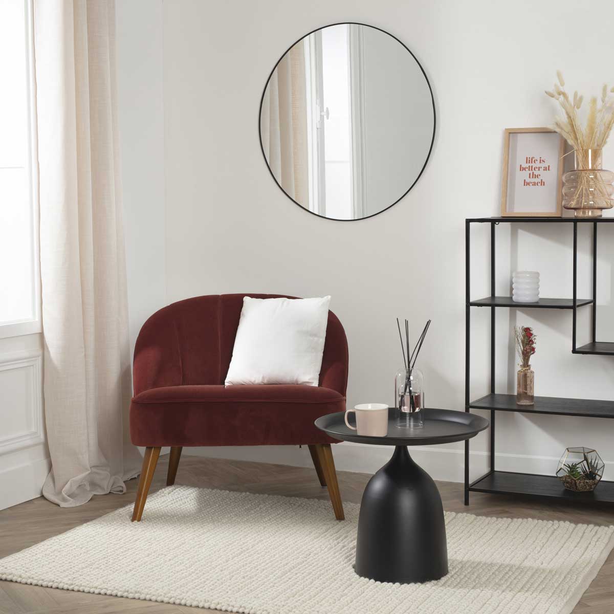 Butaca Naova Terracota De Terciopelo