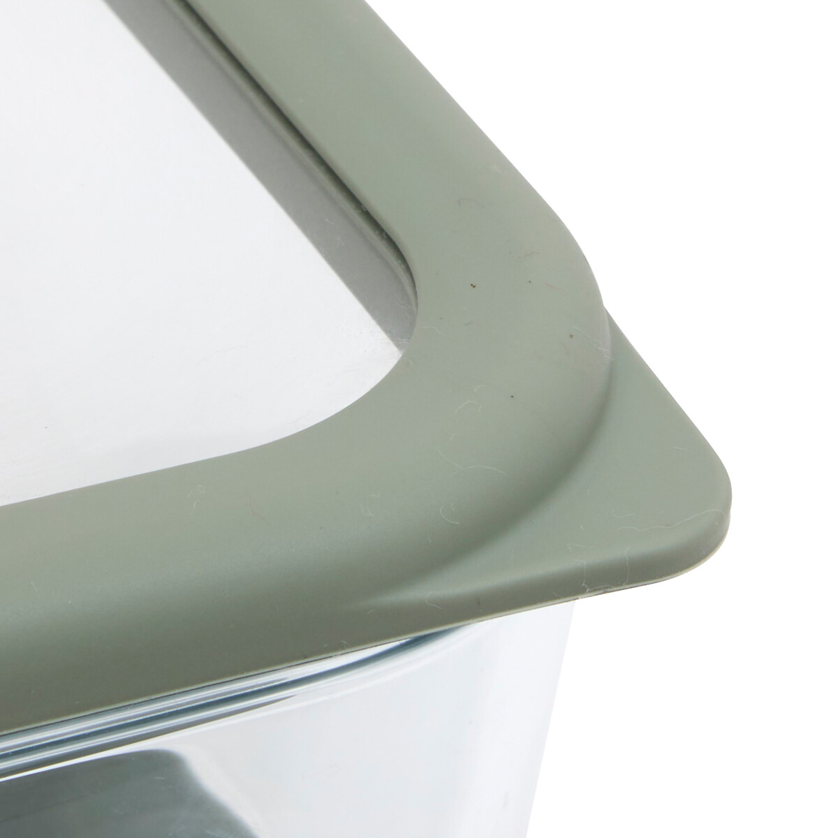 Caja cuadrada SILIGLASS gris 0,5L