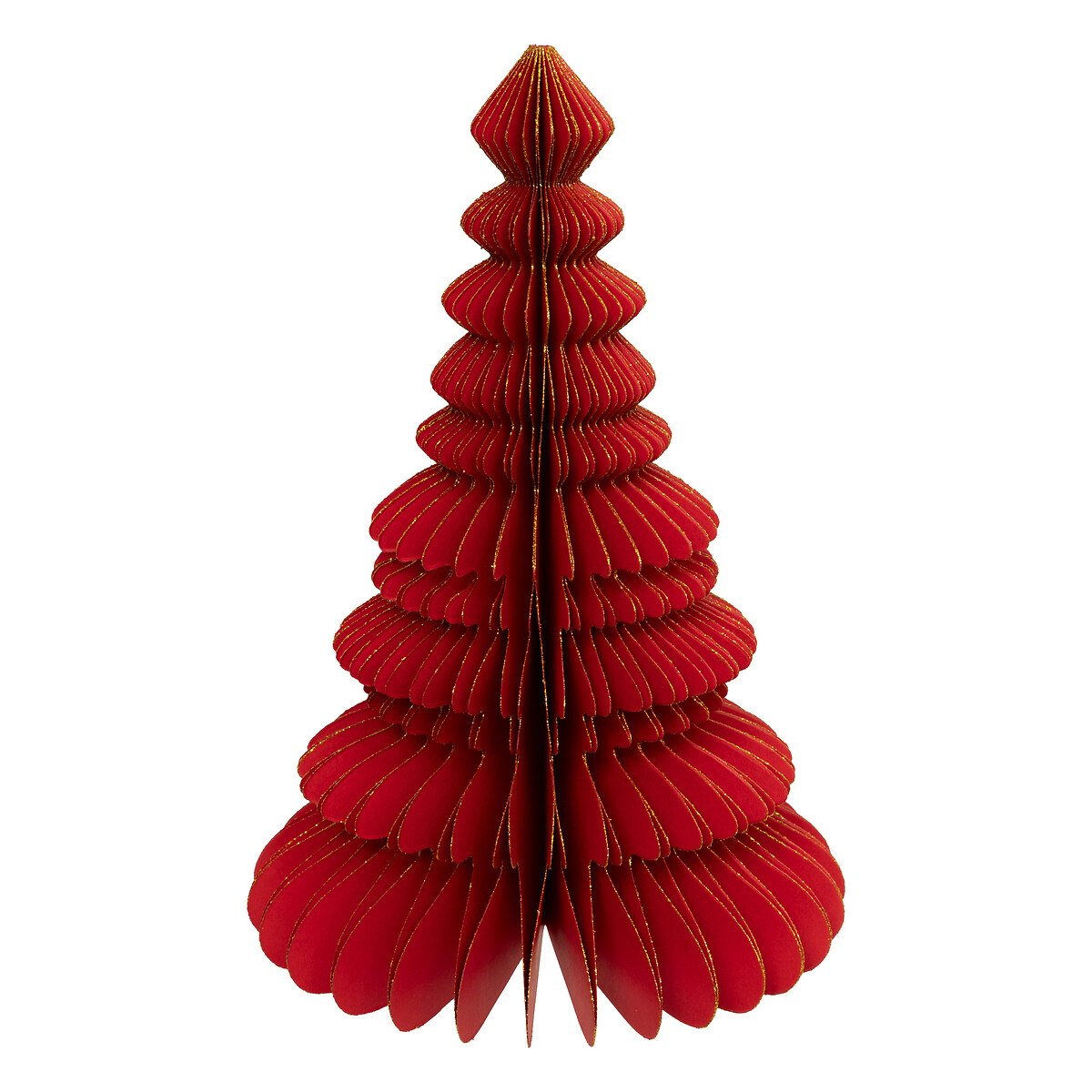 &Aacute;rbol de Navidad origami rojo 30cm 