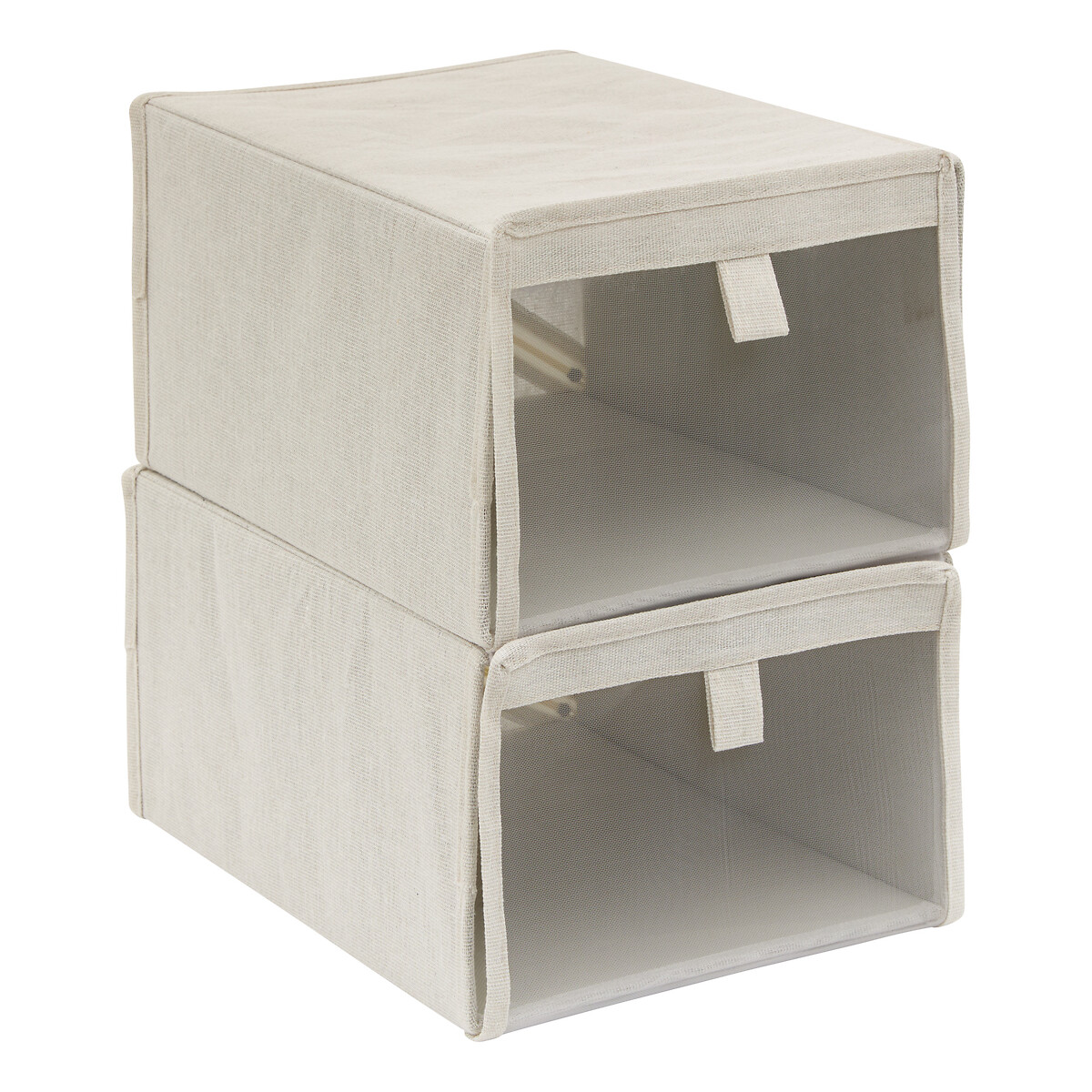 Set de 2 cajas de almacenaje DRESSY para zapatos