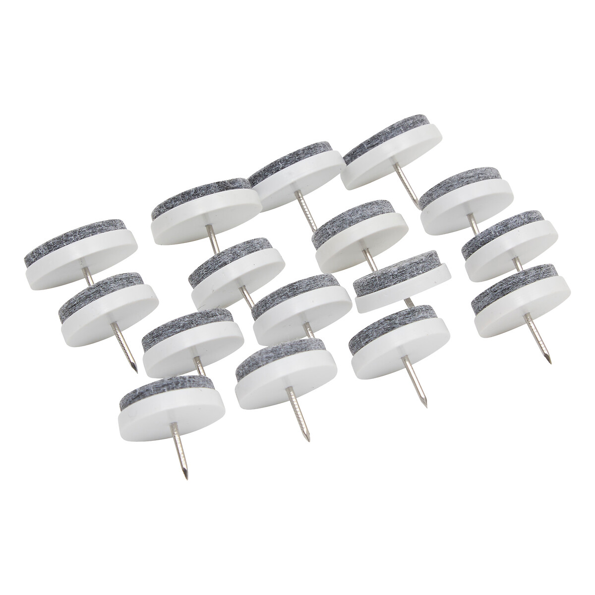 Kit de 16 protectores de suelo gris