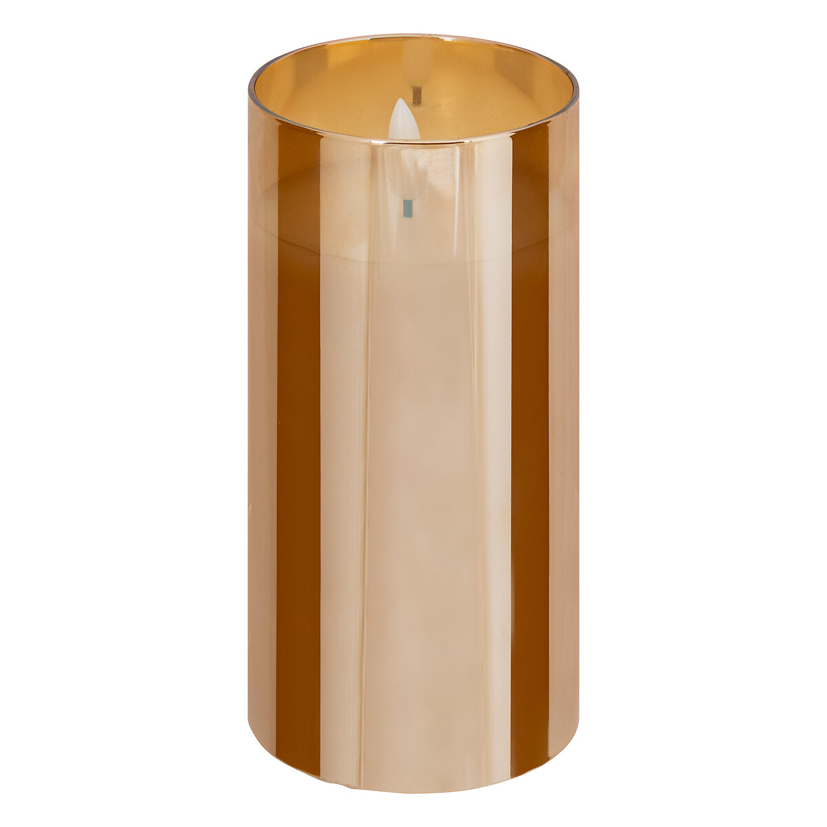 Juego de 3 velas led &aacute;mbar SENA