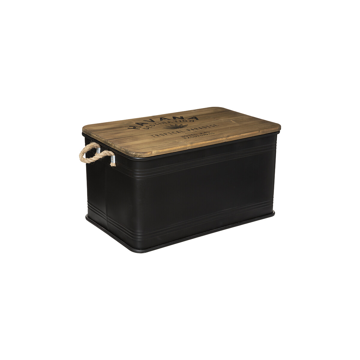 Caja Met&aacute;lica Negra 60.1x37.8x33.1Cm