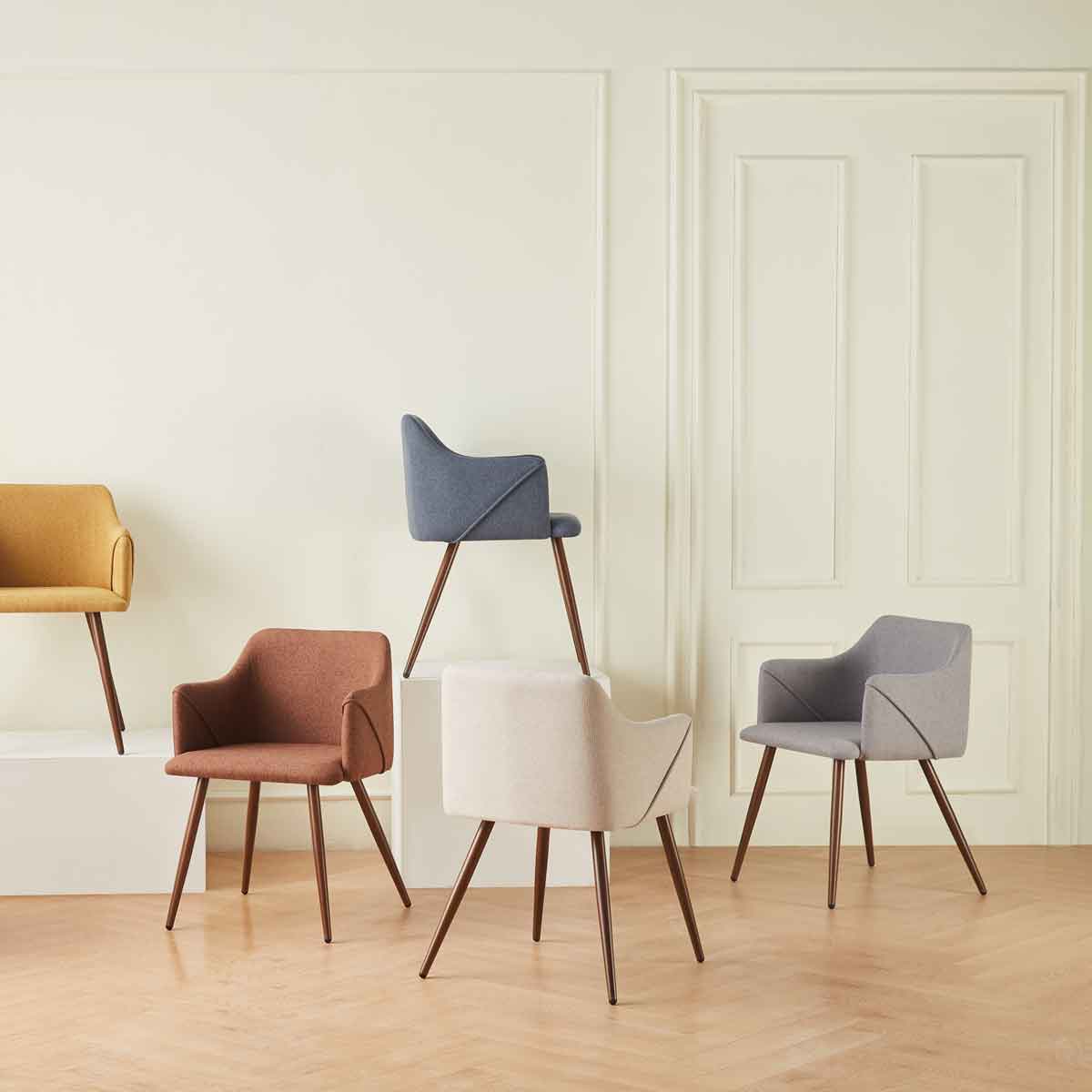 Sill&oacute;n ALDRIDGE de tejido beige