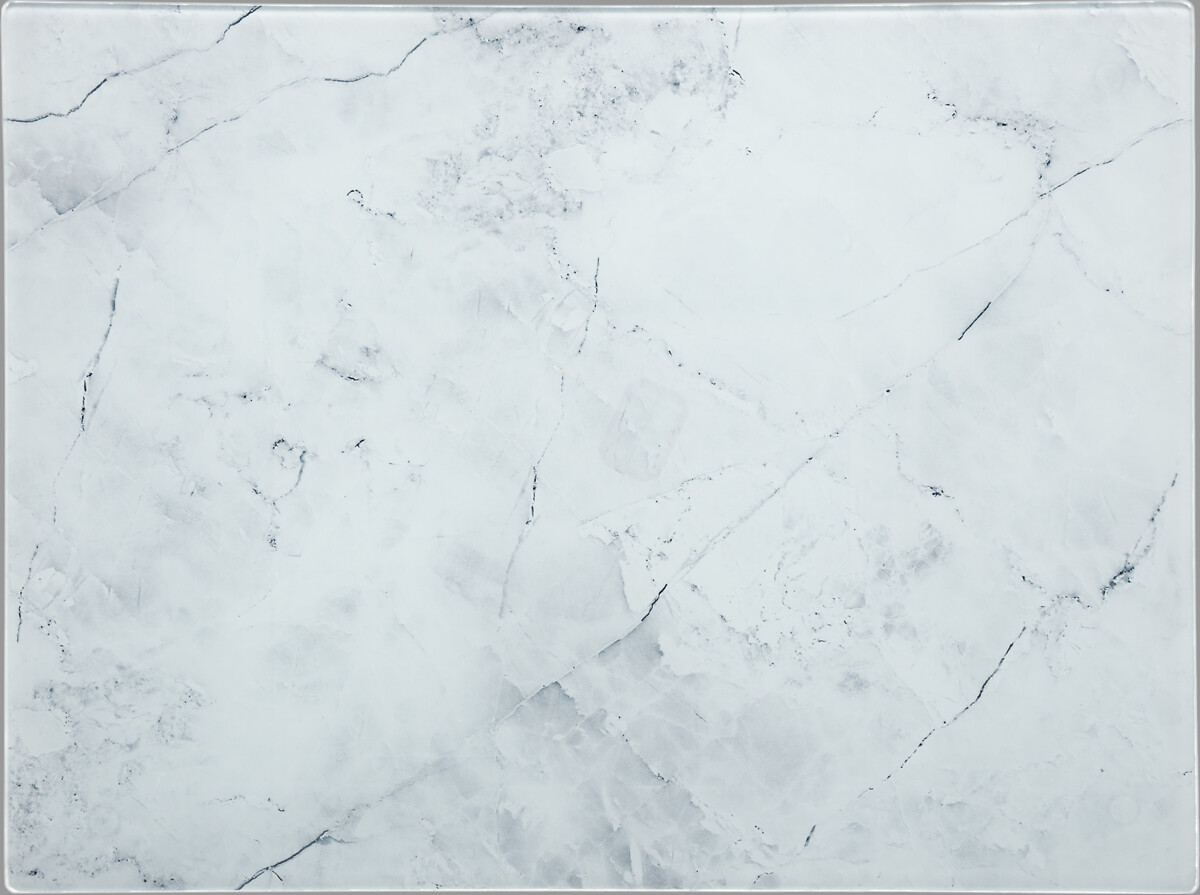 Tabla De Vidrio Efecto Mármol 40x30Cm 