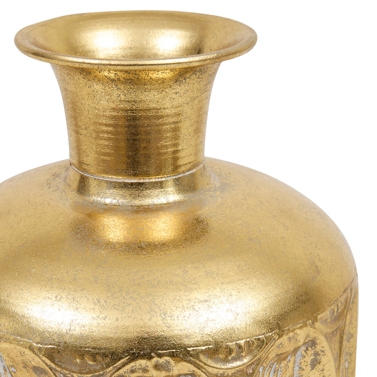 Jarrón con textura BELLI dorado 41cm