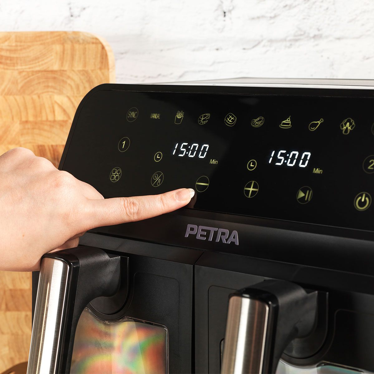 Freidora De Aire Petra Con Ventana De Vidrio 7.6L