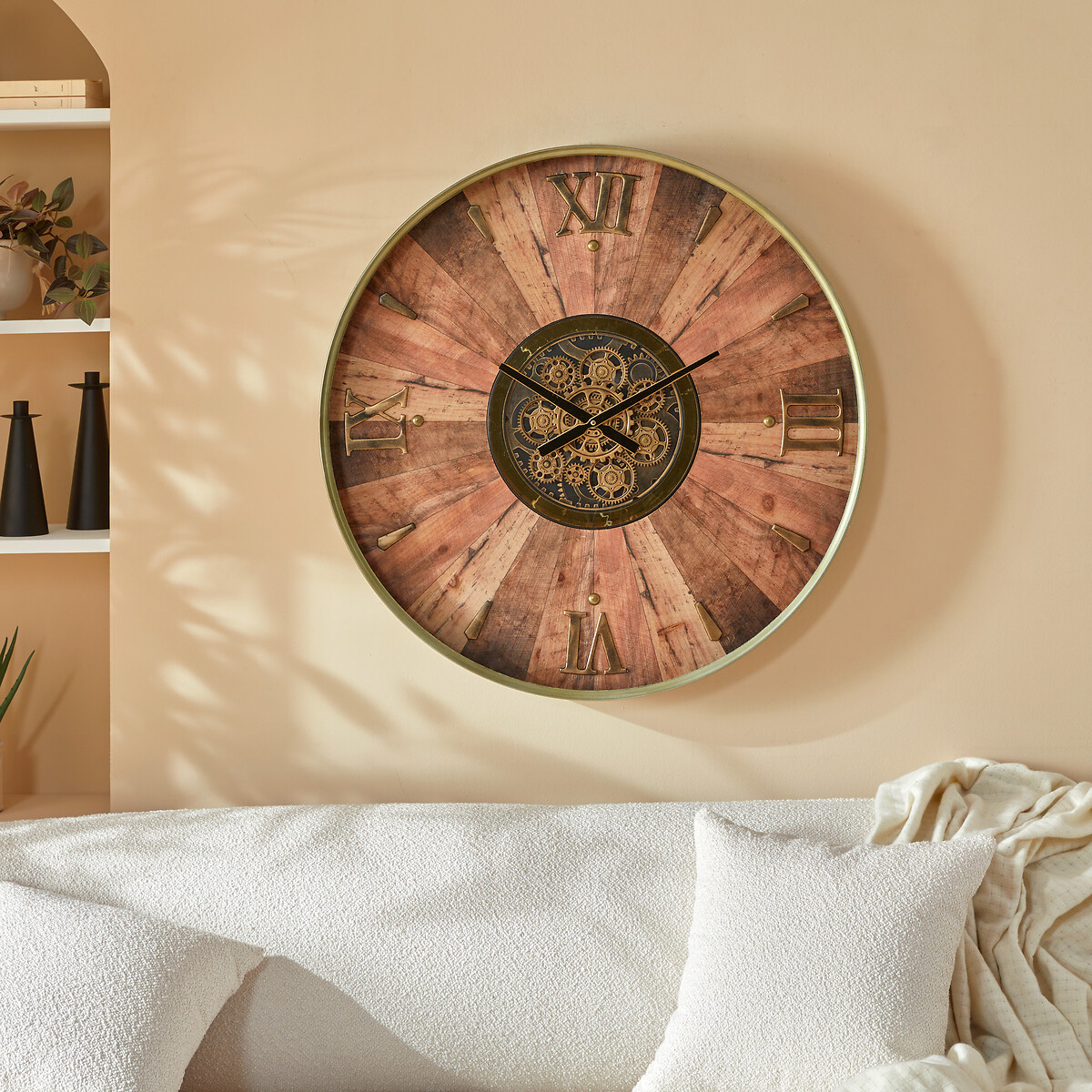 Reloj de pared KEANE de mdf 80cm