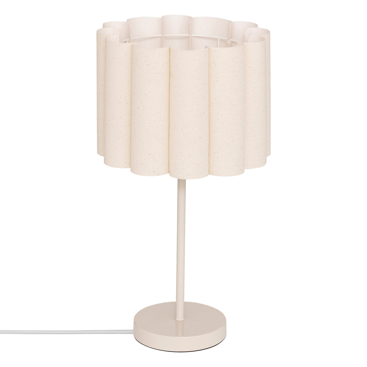 L&aacute;mpara de mesa RONA beige 49cm