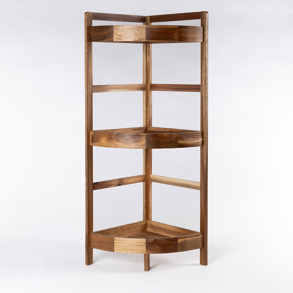 Mueble esquinero de baño con 3 estantes