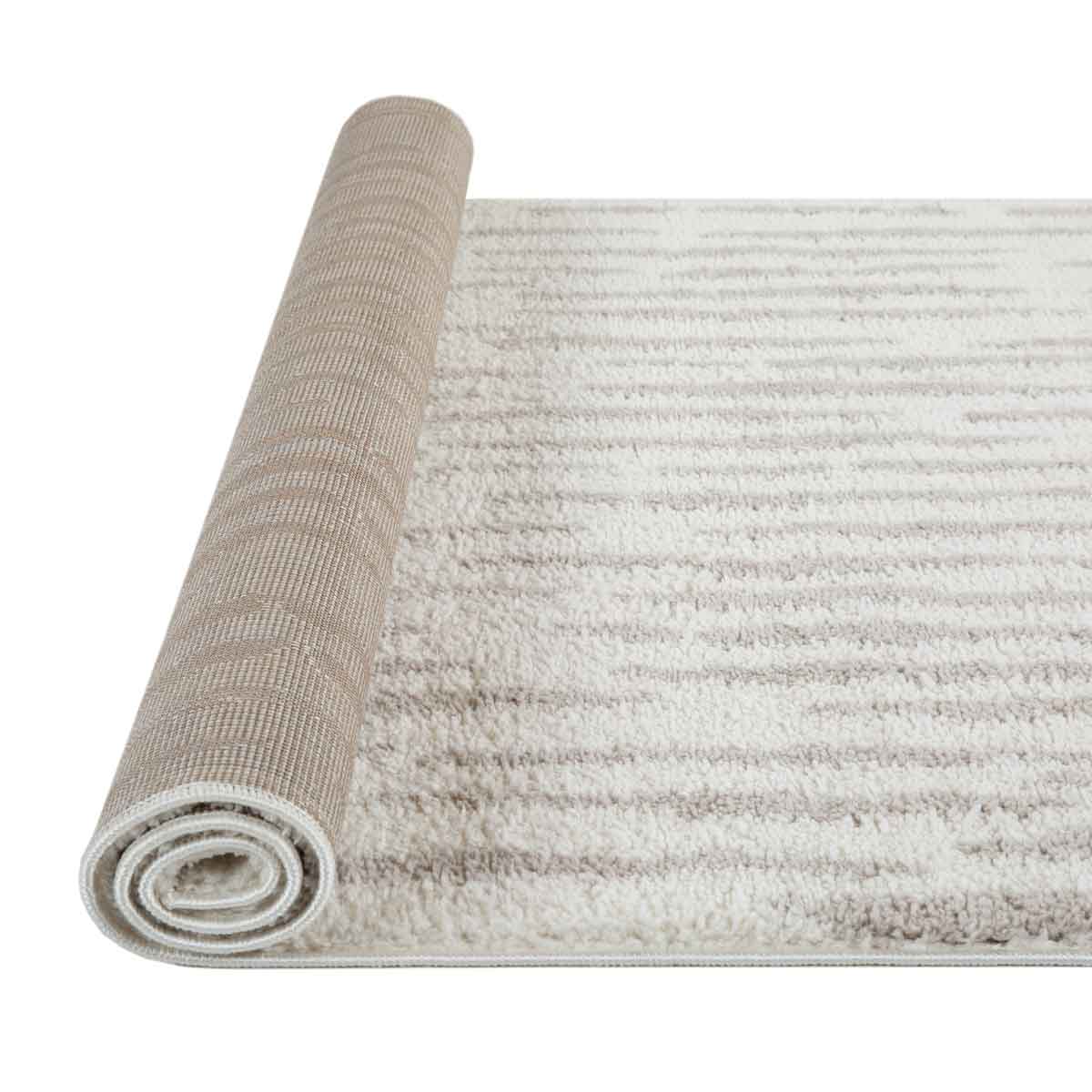 Alfombra Toul Rayas Beige 80x150Cm
