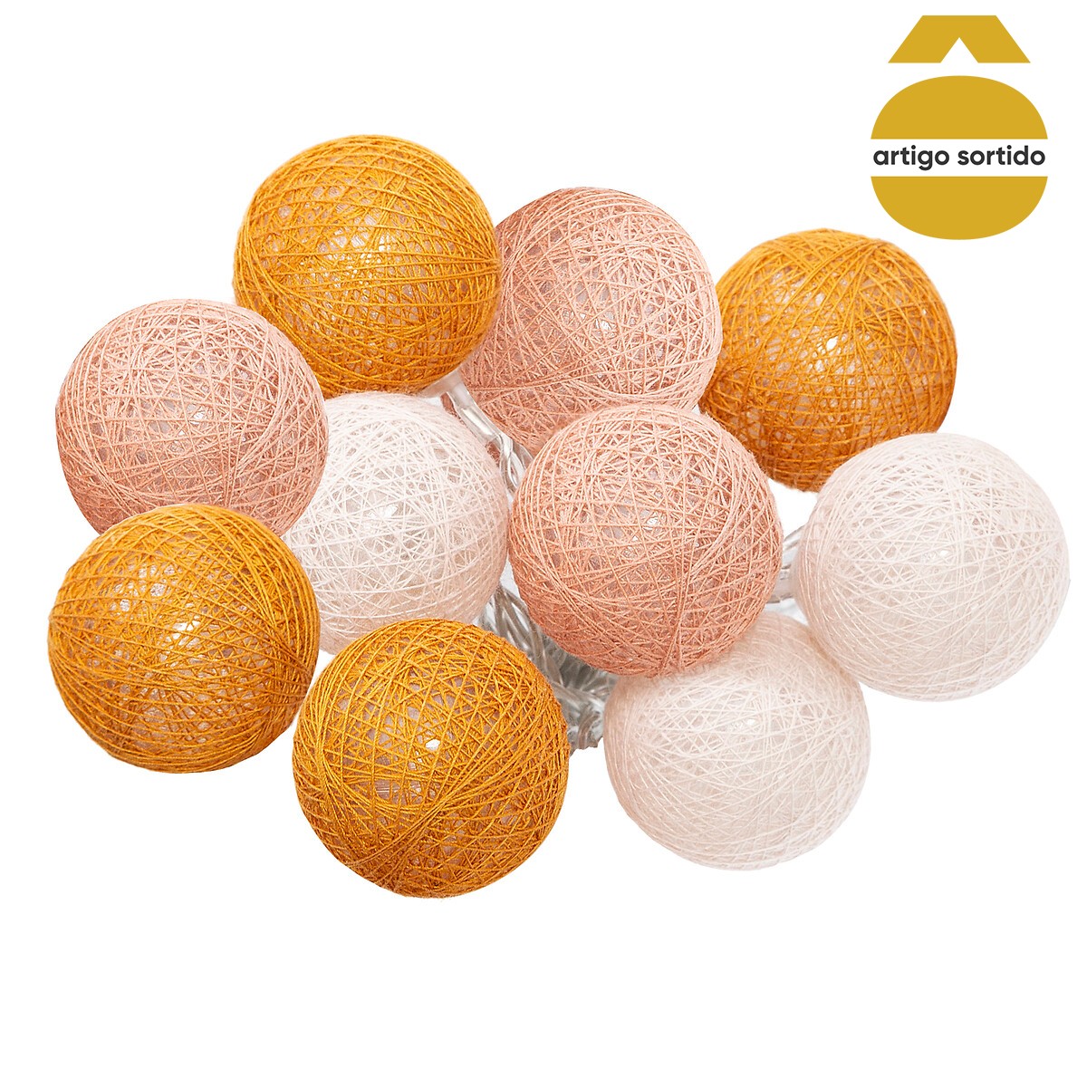 Guirnalda De 10 Bolas Led 6Cm Surtida