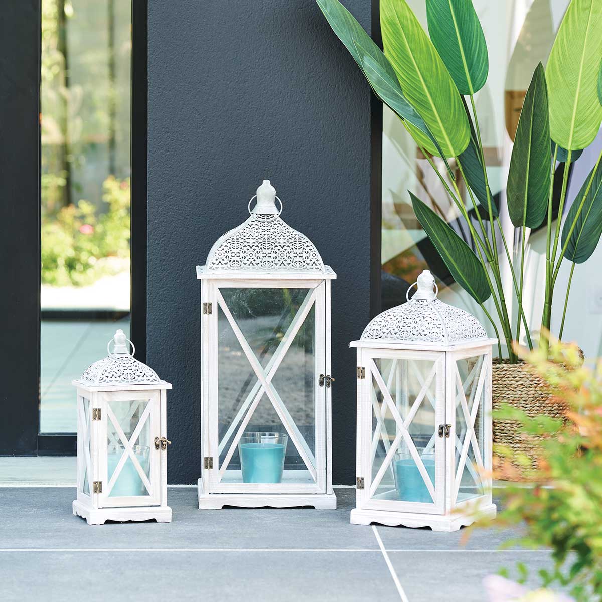 Farol Decorativo Folkdream 28x26x66.5Cm