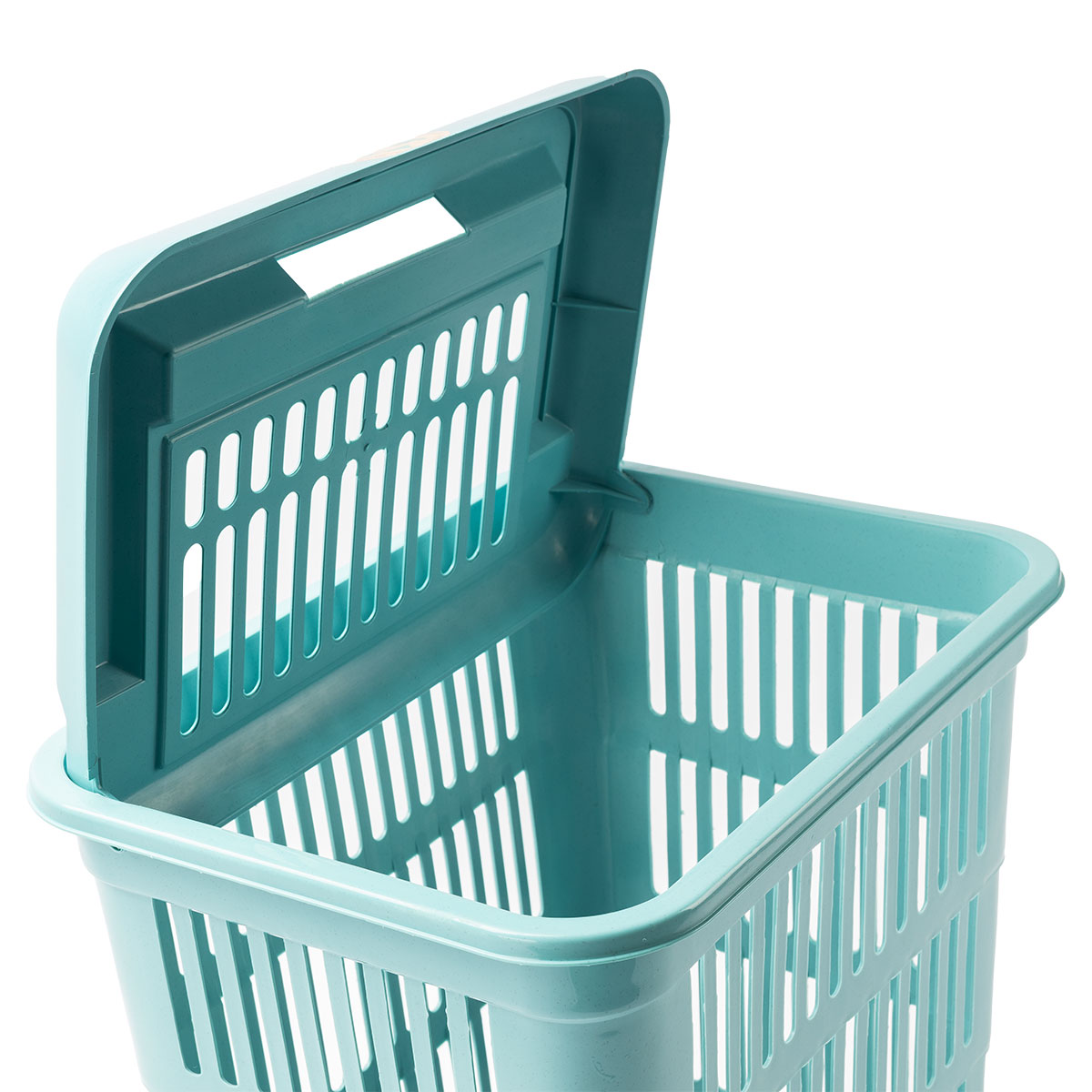 Cesto De Ropa Sky Azul Con Tapa