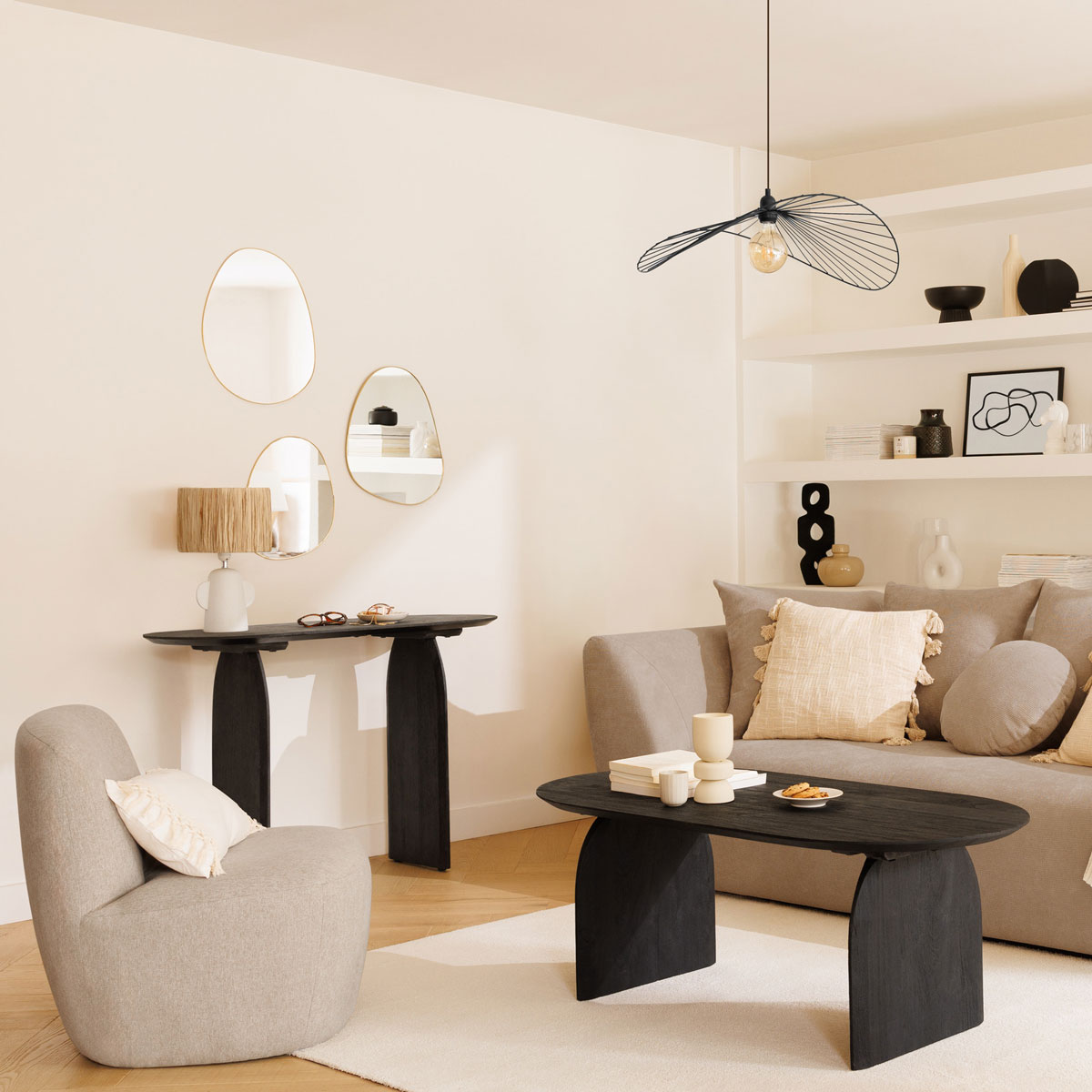 L&aacute;mpara De Mesa Raia Blanca En Cer&aacute;mica 38cm