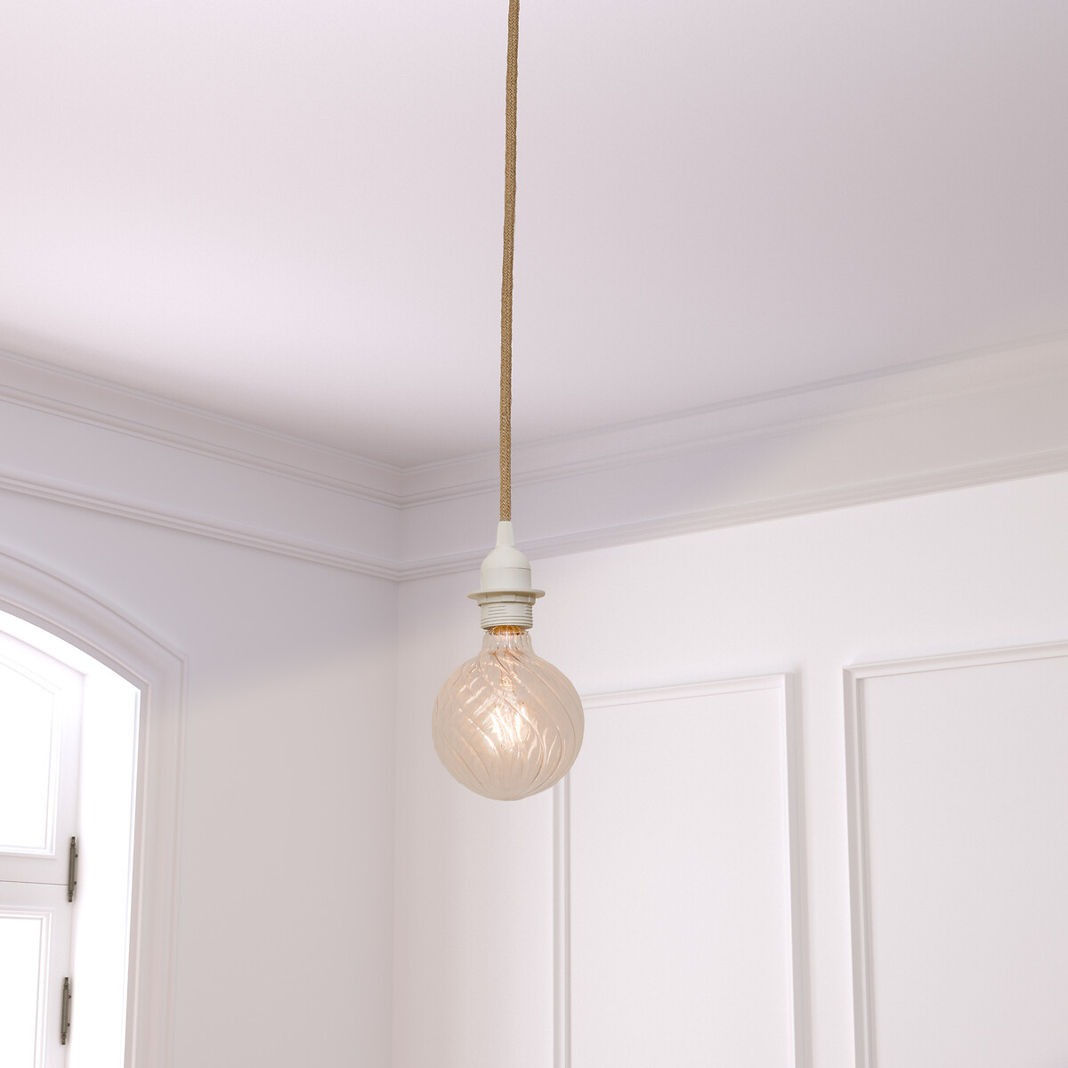 Cable el&eacute;ctrico NOE beige para l&aacute;mpara colgante