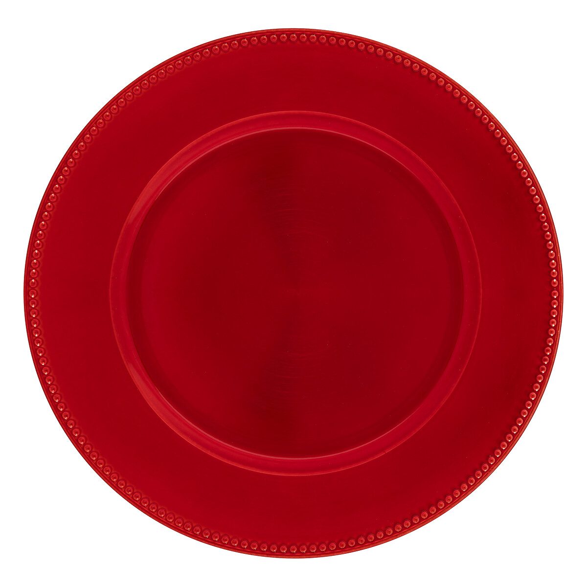 Bajoplato decorativo rojo 33cm