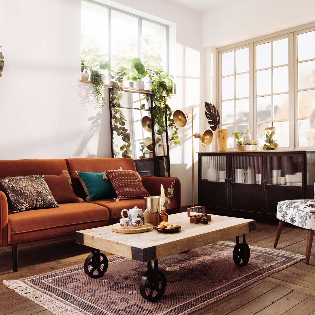 Alfombra DOLCE RIVIERA multicolor de yute