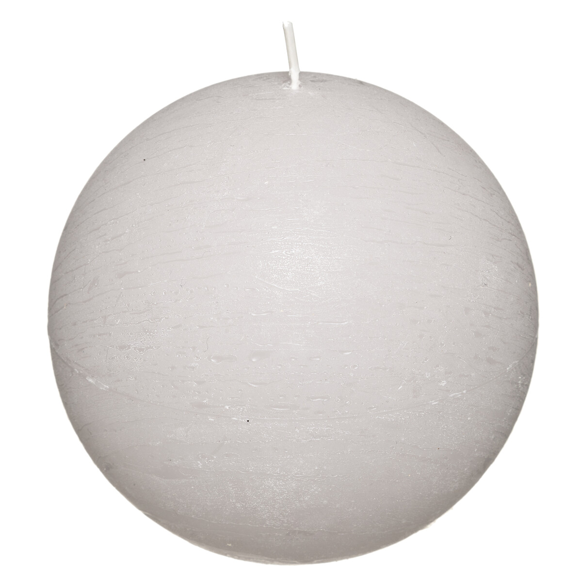 Vela Bola R&uacute;stica Gris Pardo 10Cm