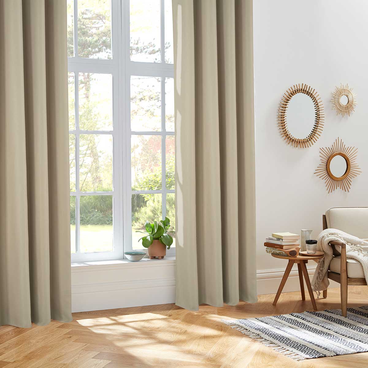 Cortina Aislante Color Lino 140x260Cm
