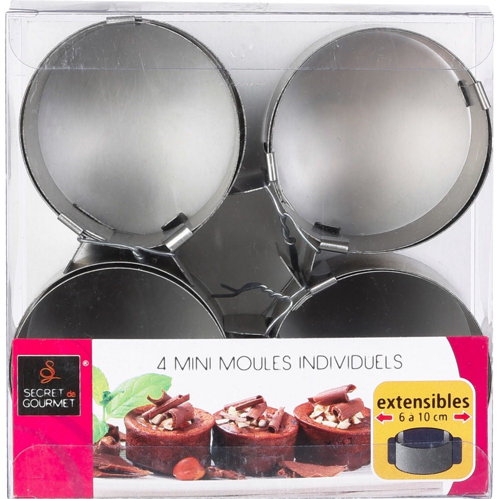 Juego 4 Moldes Redondos Extensibles