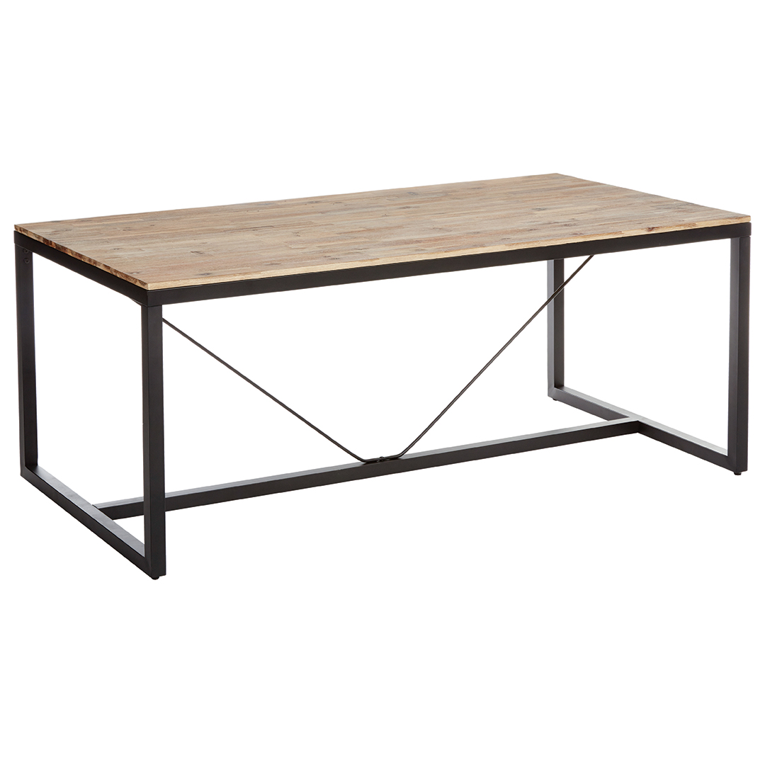 Mesa De Comedor Edena Metal 180x90x75Cm
