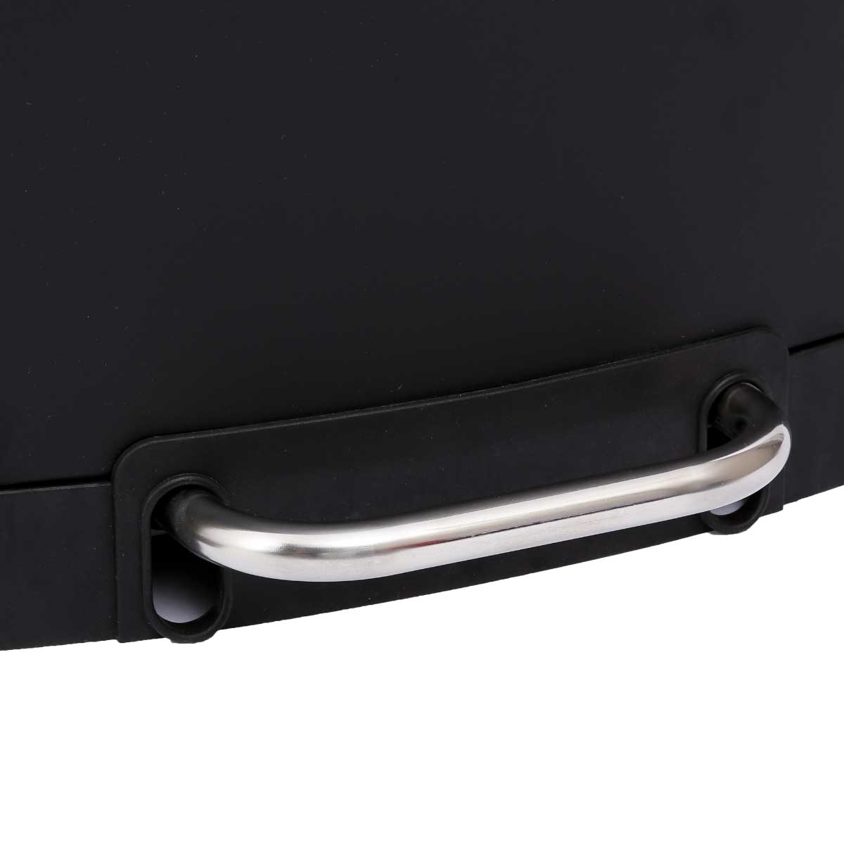 Balde Do Lixo Ariane Preto Em Metal 30L