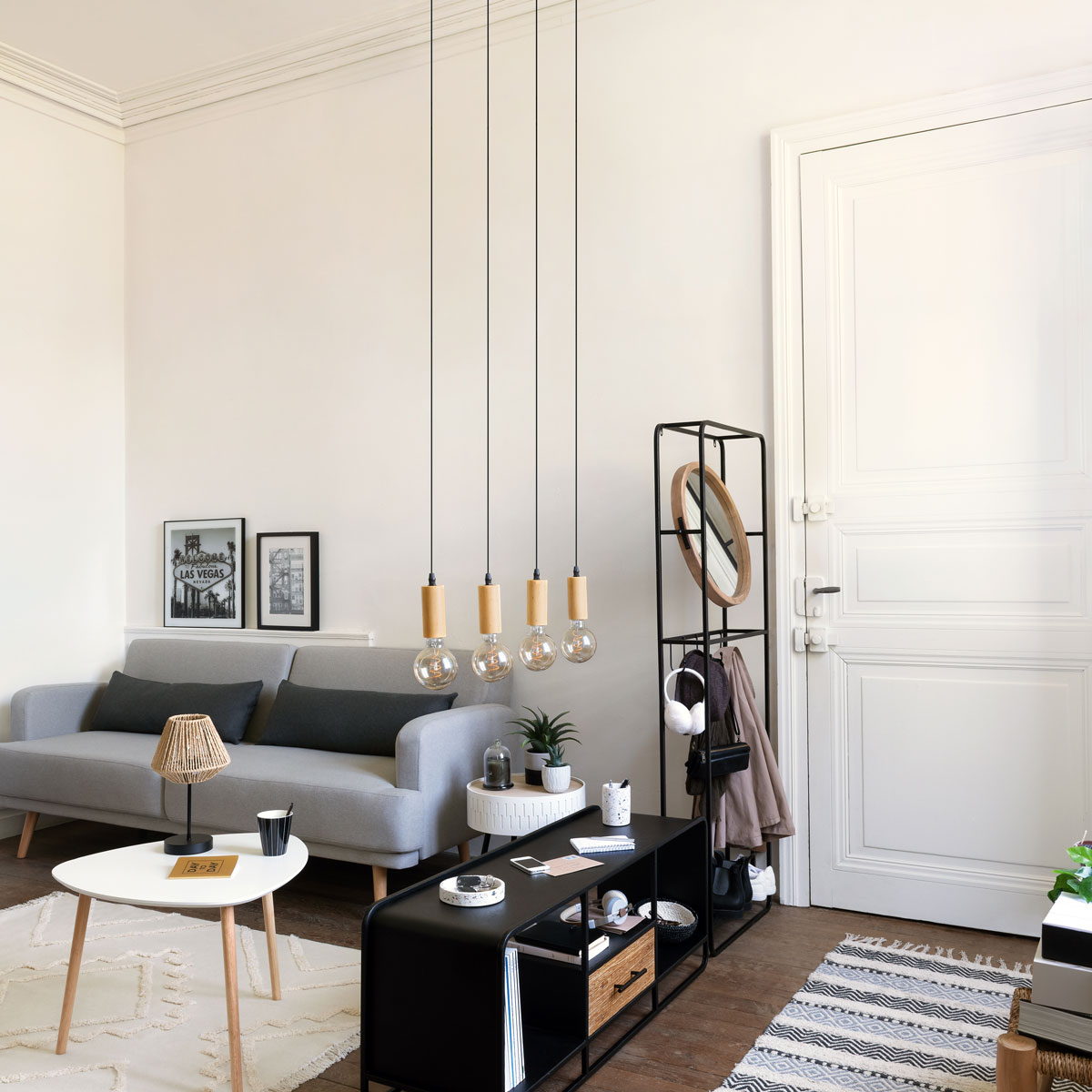 Mesa Auxiliar Almacenaje Mdf 38.5x45.5