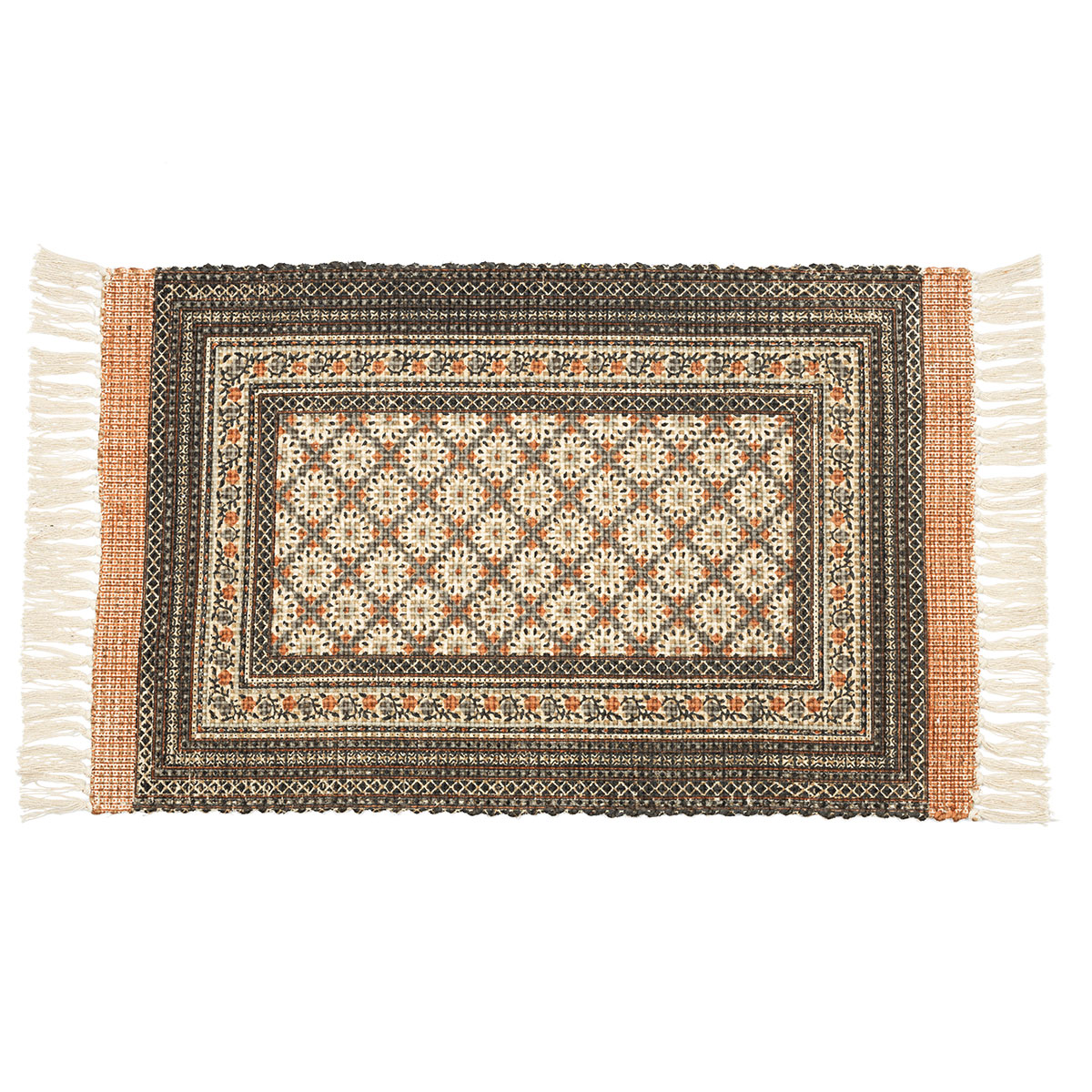 Alfombra de cocina CAIRO de yute y algod&oacute;n 60x200